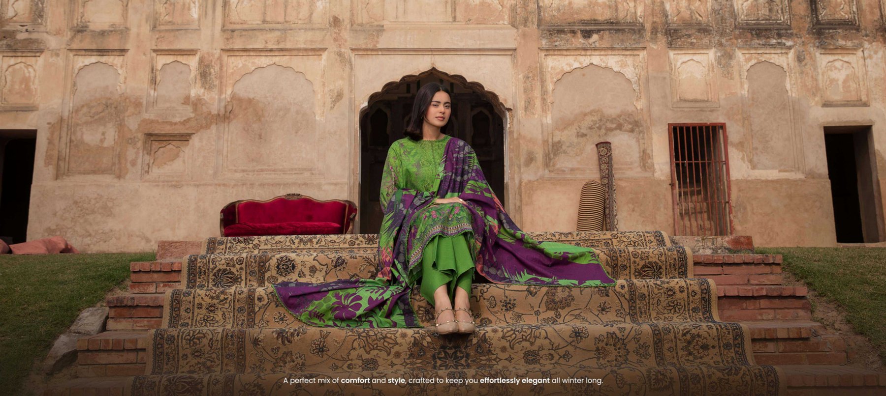 Zargul 3-PIECES LUXURY KHADDAR STITCHED - 025